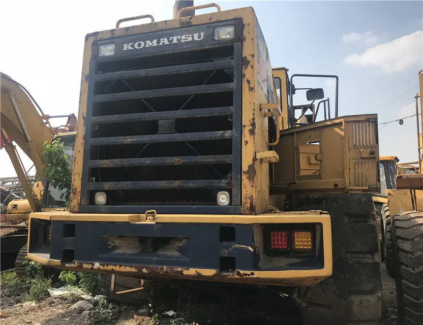 Б/у komatsu wa600 Япония колесный погрузчик б/у погрузчик строительная машина колесный погрузчик wa380-3, произвосдтво Китай, распродажа
