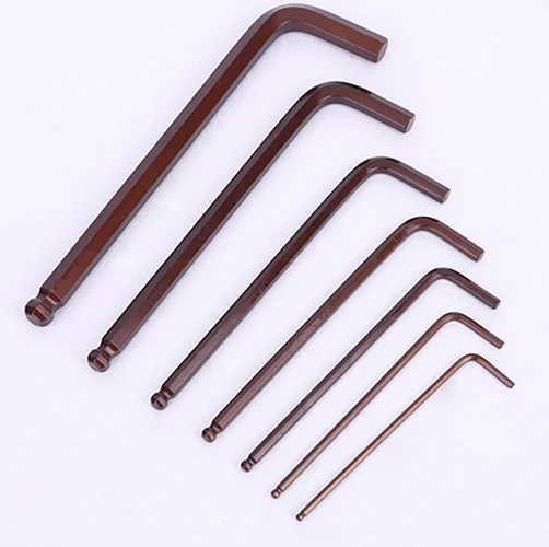 
hot sale 9 Pieces Long Arm Ball End Allen Key Set 1.5-10mm Allen Key Wrenches 