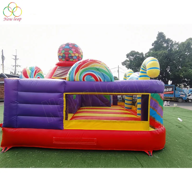 bouncy combo sugar shack bouncer house inflatable with slide