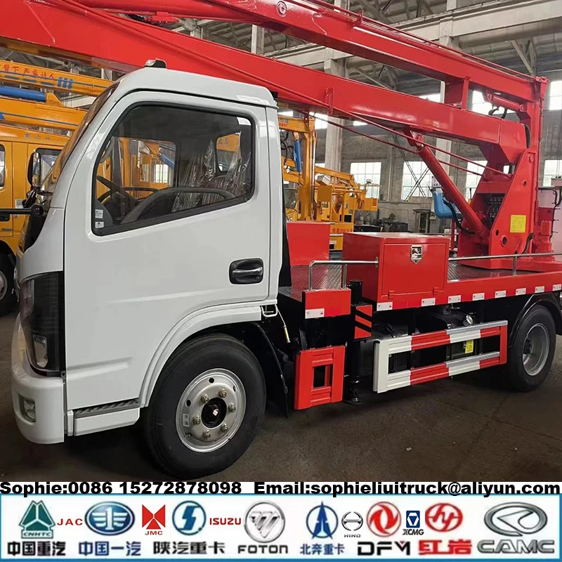 Promotion HOWO 4x2 RHD 14m Aerial Work Vehicle 16M High Altitude Ladder Truck Aerial Working Truck In Stock