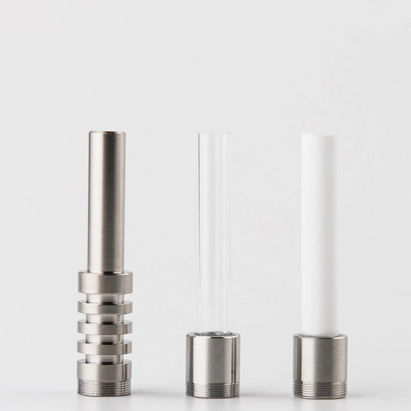 
High quality dry herb smoking accessories Honeybird Nectar Collector Mouth Piece Tips Titanium Tip Ceramic Nail Glass Tip 