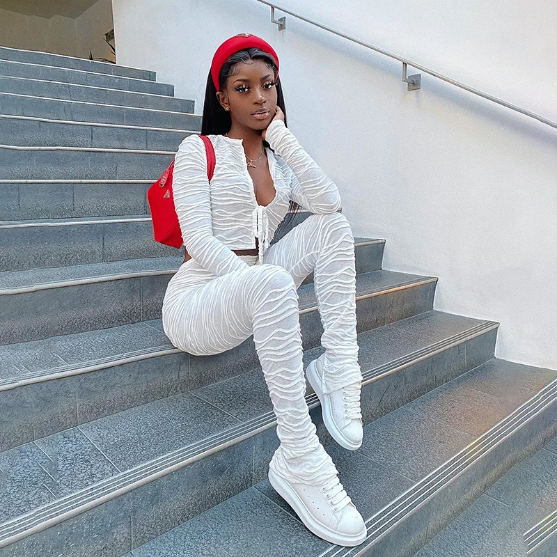 womens fashion trendy 2020 qzxuanyu urban clothing 2 piece woman suit sets women two piece set outfits