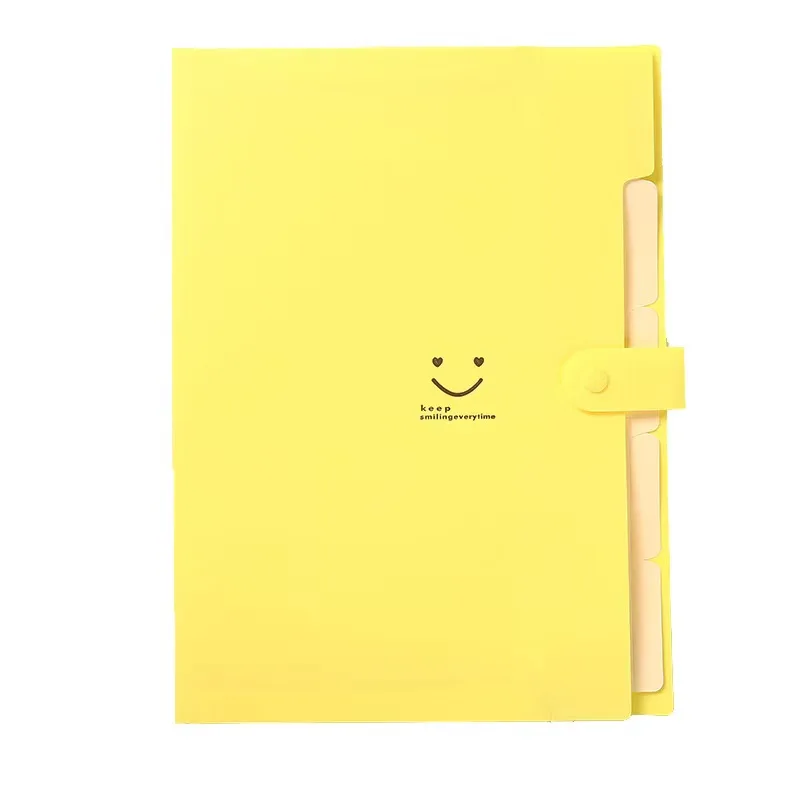Wholesale Price Document Folder Pocket Plastic Folders Portable A4 Size Paper Expanding File Folder