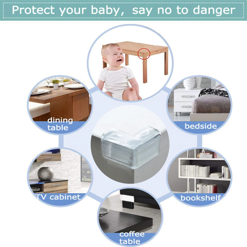 Wholesale Top Quality Fast Adhesive Baby Table Corners Protector Durable L Shape Pvc Safe Edge Guard Corner Protector