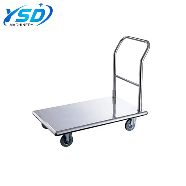 
Four Wheel Folding Hand Truck flat Cart folding service carts and trolleys 