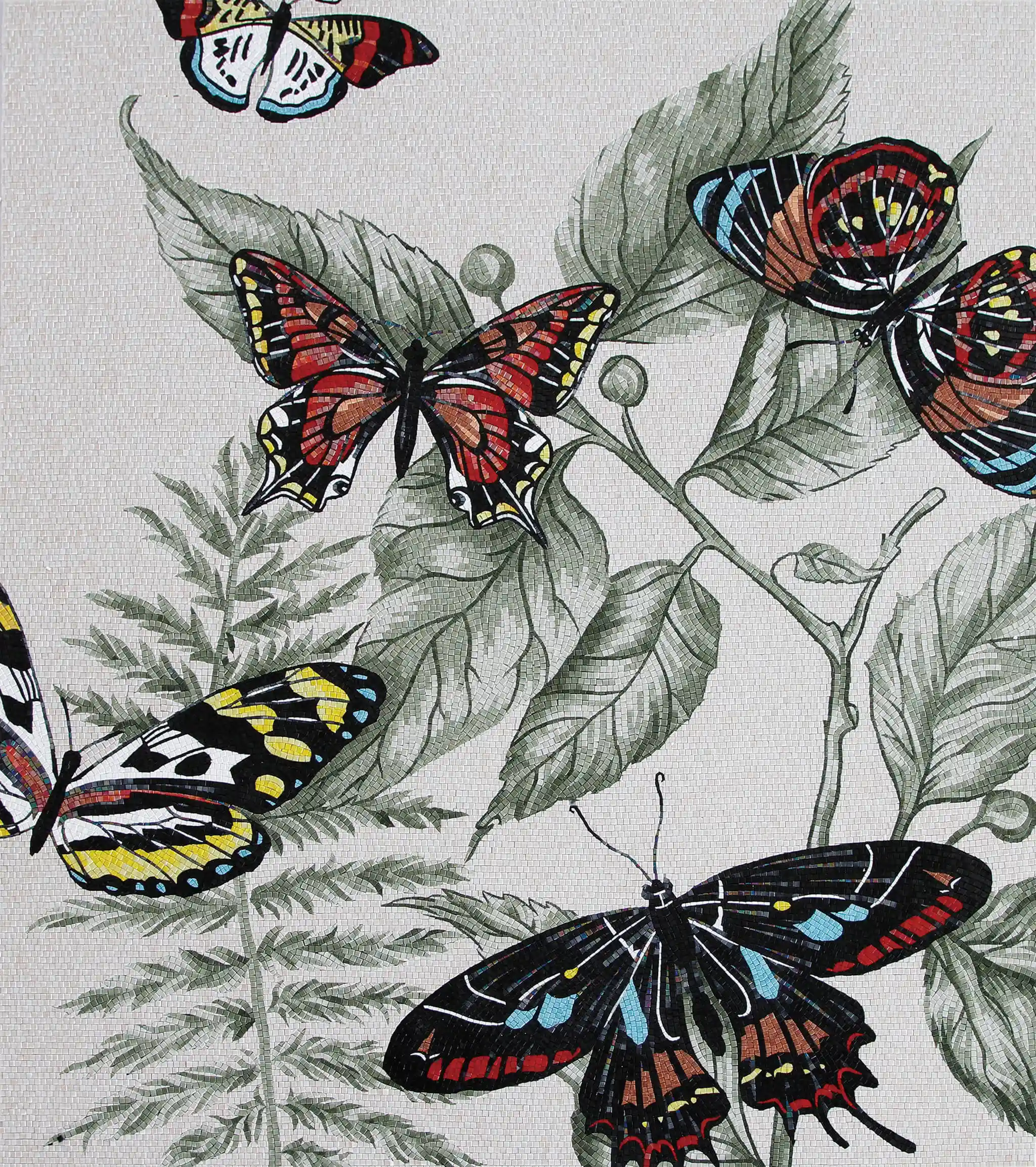 Foshan Mosaic Manufacturer Custom Kitchen Splash Glass Mosaic Art Design Mural Pattern