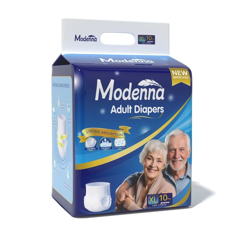 Factory Disposable Adult Diapers Adult Pull Up Diaper OEM All Sizes Panties Wholesale Diaper  for Old Men