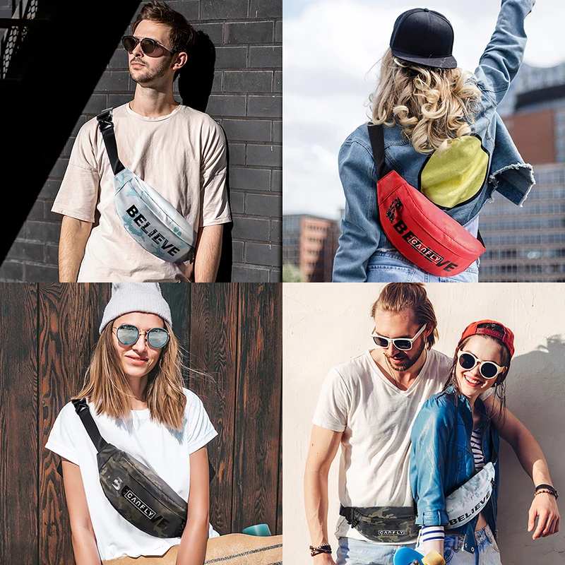 Поясная Сумка-бананка YIPINU с регулируемым ремешком для активного отдыха, тренировок, путешествий, повседневные, для бега, пешего туризма, велоспорта