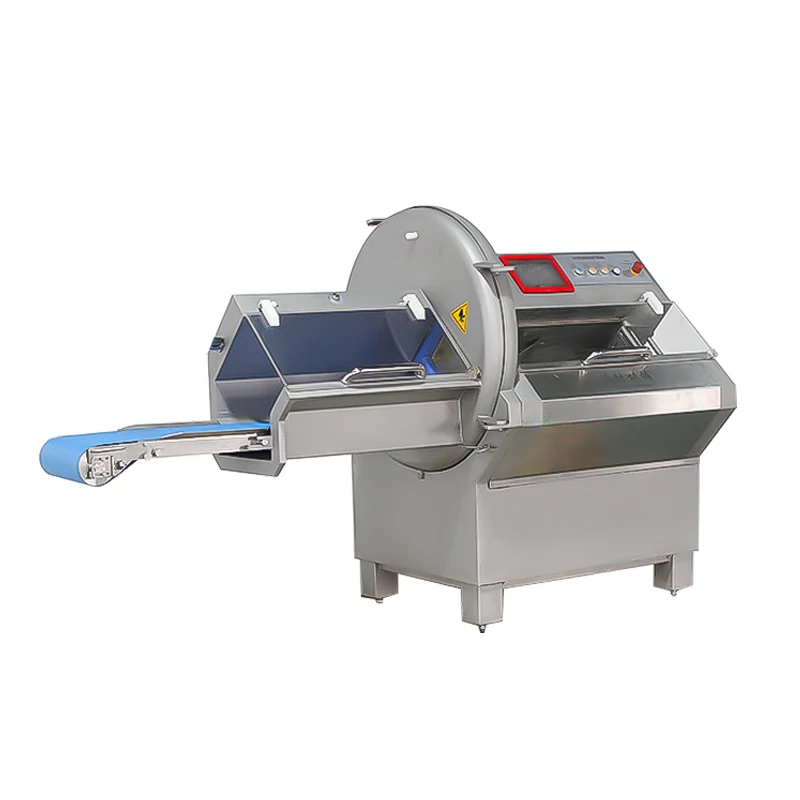 Industrial Pork Beef Bacon Slicing Meat Roll Cutting Machine Fully Automatic Industrial Meat Slicer Machine