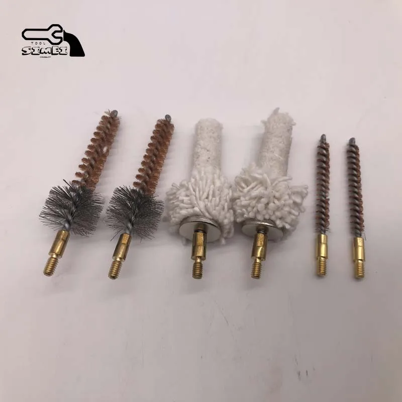 No.BC223-1 .223 Caliber Phosphor Bronze Wire and Stainless Steel Wire AR Chamber Brush 5.56mm 8-32 Thread