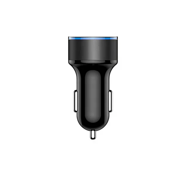 Car Charger Adapter 3.1A Digital LED Voltage/Current Display Auto Vehicle Metal Charger For Smart Phone/Tablet