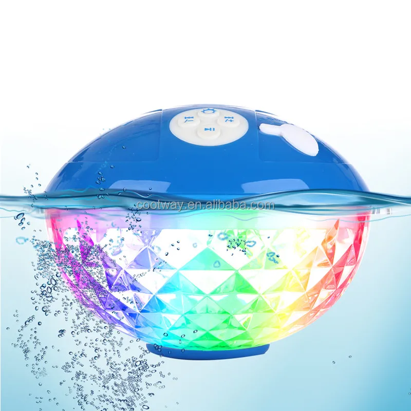 RGB Light Show Portable Mini Floating Waterproof Wireless MP3 Player Bluetooth Music Speakers