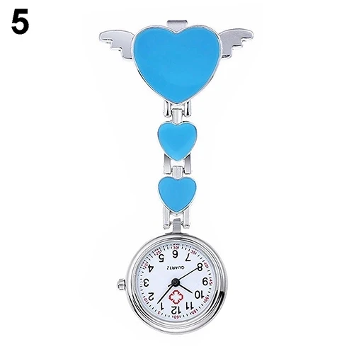 Wholesaler Fashion Women Lady Cute Love Heart Quartz Pocket Watch For Girls Gift Fob Brooch Nurse Watch