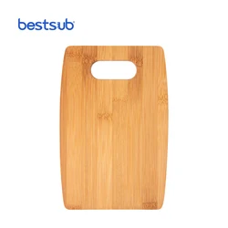 Оптовая продажа, лазерная гравировка BestSub, пользовательская фото дугообразная бамбуковая графическая разделочная доска