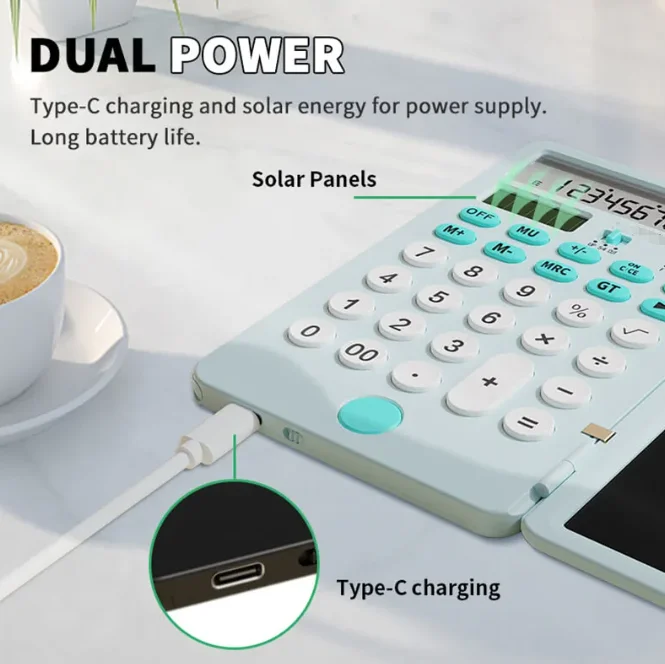 Factor Price Mini Calculator 6.5 Inch Digital Graphic Tablet LCD Writing Pad With Stylus Pen Portable Calculators Notepad AB0608