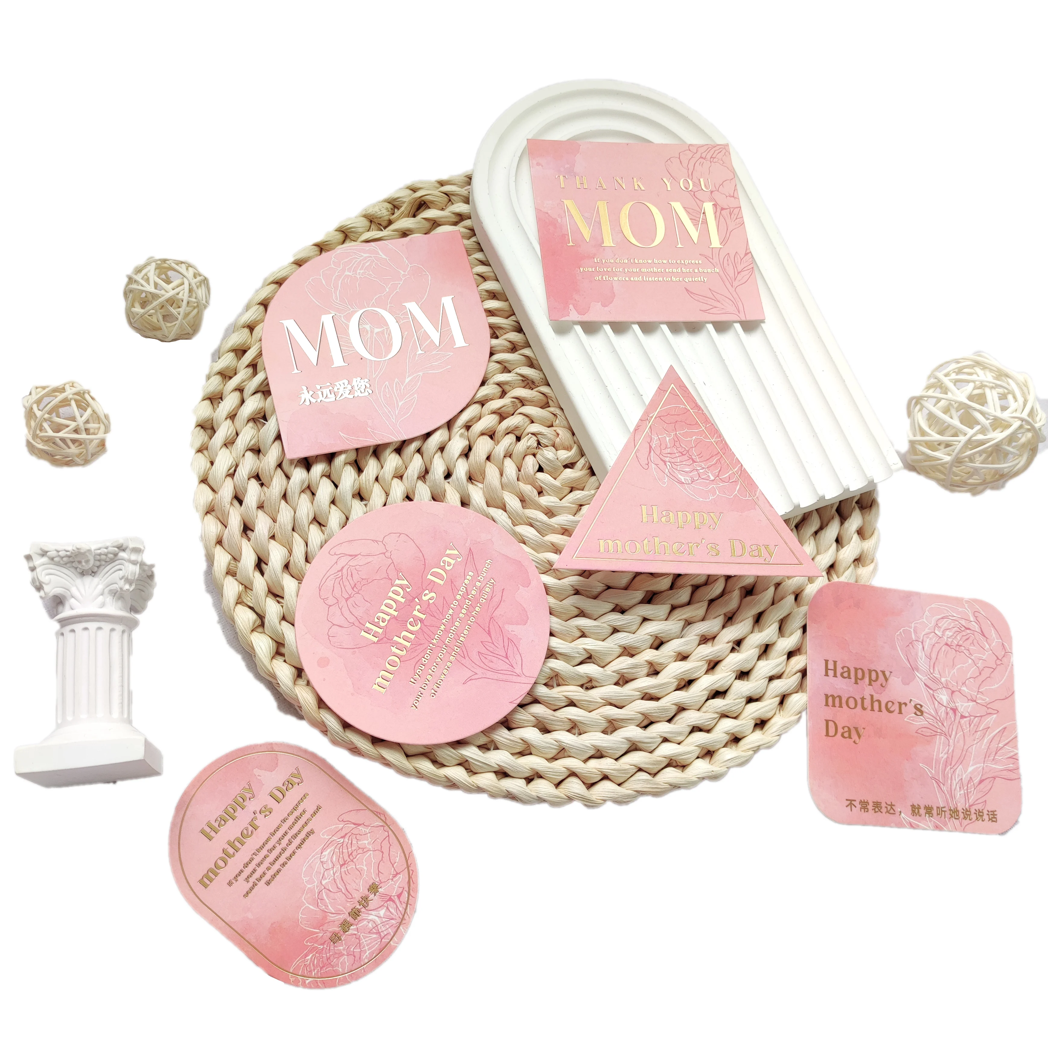 Factory direct sales Custom printed logo paper card business shopping tag cards Greeting card