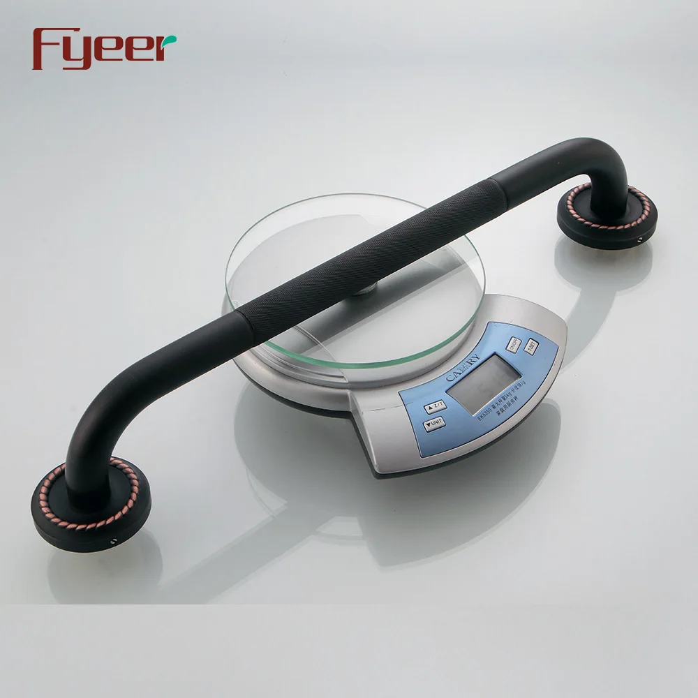 Fyeer черная серия аксессуары для ванной комнаты латунные противоскользящие безопасные