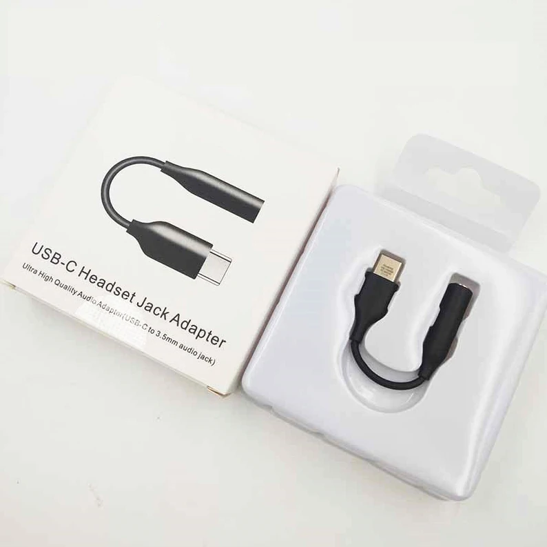 Type C to AUX 3.5mm Jack Earphone Adapter DAC Digital Analog Chip USB C 3.5 Headphones For S8/S9/S10/S10+