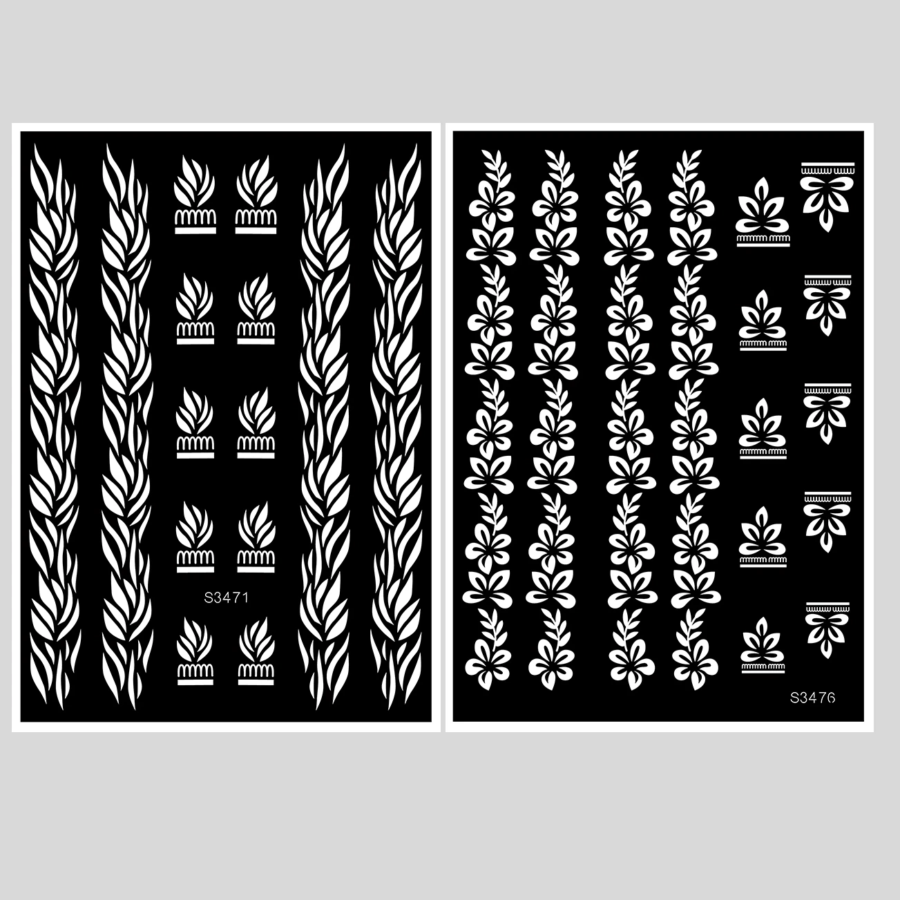 OEM Wholesale India Henna Hollow Stencil Foot Back Wrist Bride Tattoos Hollow Sticker Handdrawn Tattoos Stencils