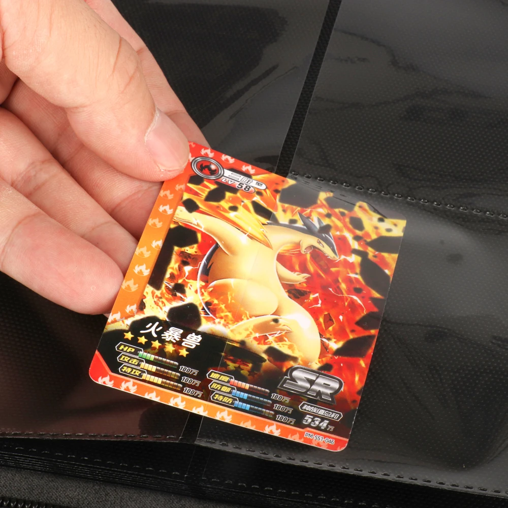 Wholesale MTG Trading Card Binder 4 Pocket Portable Game Card Holder PU Leather Collection Top Loader Album Trading Card Binder