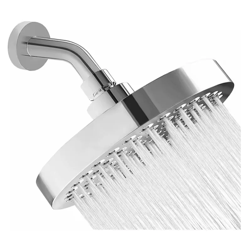 dropshippning  WELS Matermark  Manufacturer  High Quality Top Spray High Pressure 6 Inch  silver black gold Shower Head