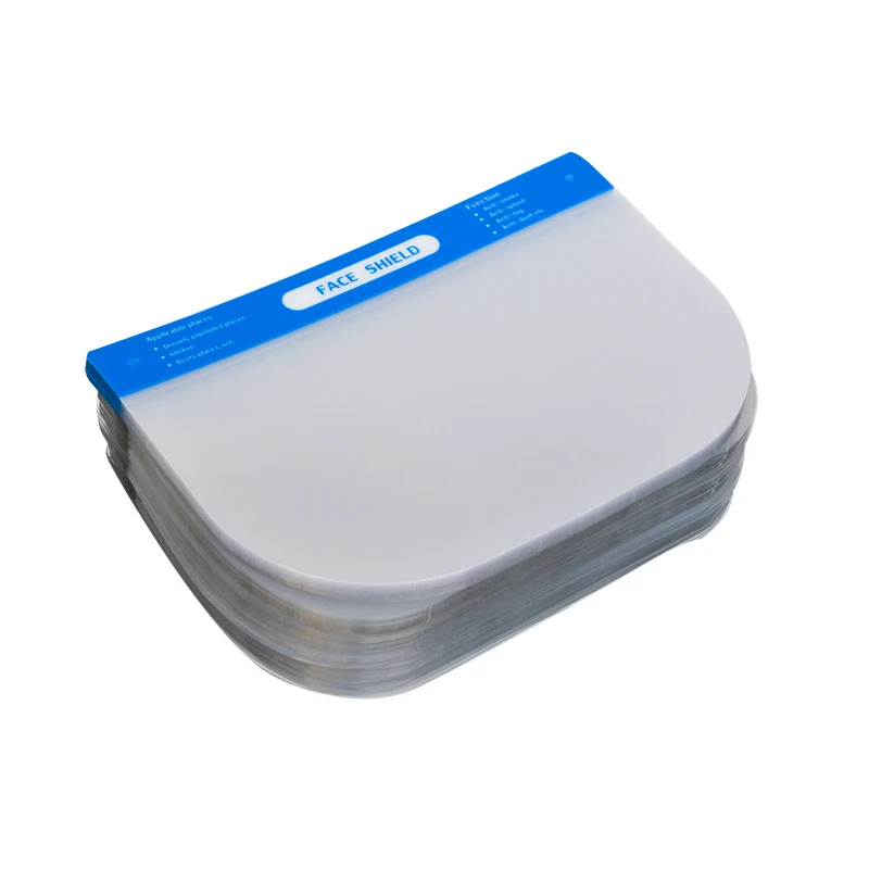 Fast Shipping Customized Design Protective Disposable Plastic Printed Die Cut Face Visor