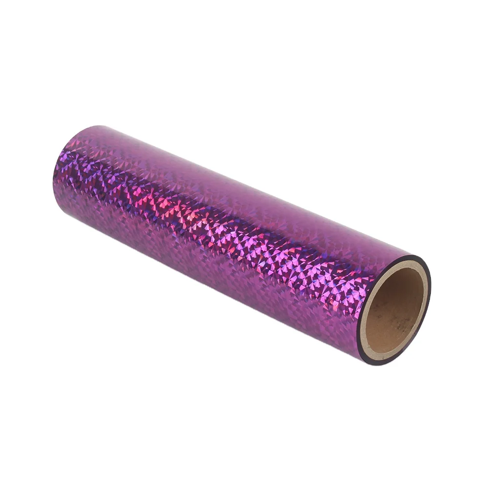 metalized transparent color cold hologram laminating film can be printing by CMYK OFFSET UV machine