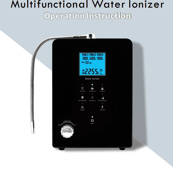 Commercial Multi-Functional Alkaline Water Ionizer 9-Plate Titanium 939 Hydrogen Water Generator Machine Premium Water Filter