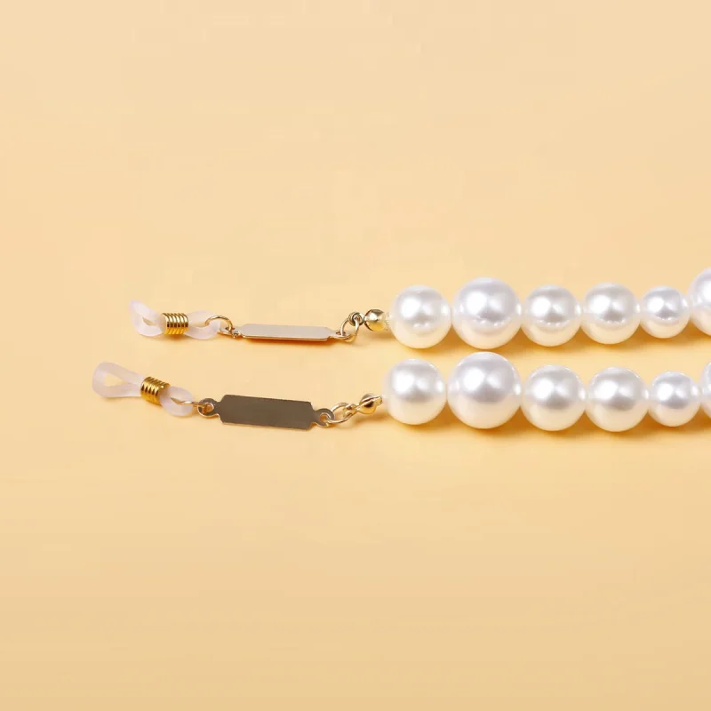 Handmade Imitation Pearl Chains Women Creative Eyeglass Holder Chain Neck Strap