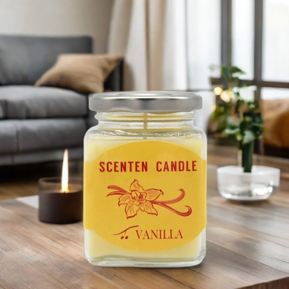 New design Eco-Friendly  home fragrance square shape Aromatherapy candles novelty candles