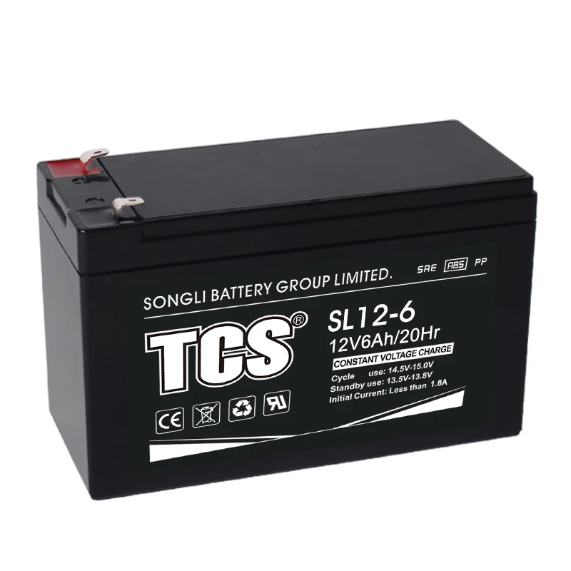 sL12-6 TCS custom backup lead acid batteries 12v 6ah 20hr solar agm vrla battery small