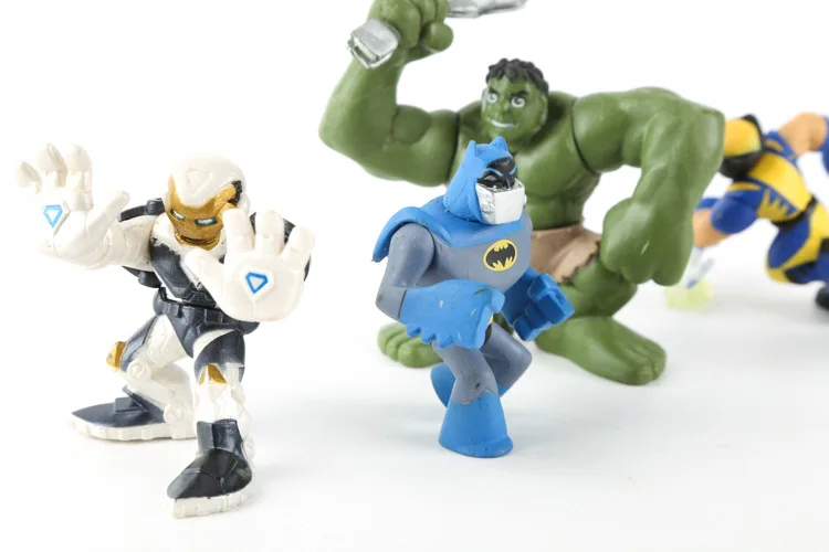Custom Made Mini 3D Super Hero Cartoon Plastic Figurine Models Customized Collectible 3D Figurine Set Miniatures