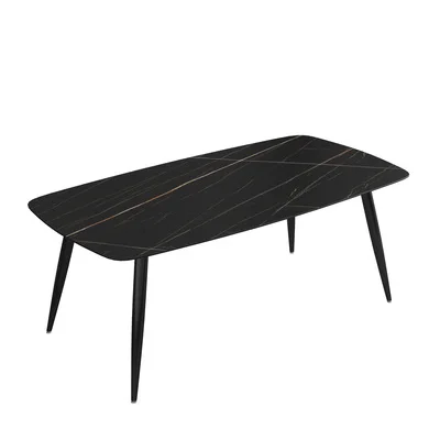 Роскошный скандинавский мраморный обеденный стол и стулья