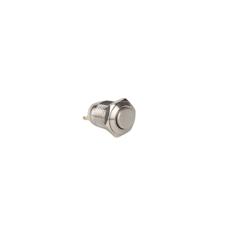 12v 24v 220v Illuminated Waterproof 2 Pin Stainless Steel 16mm Self-locking stainless steel Push Buttonsteel push button switch