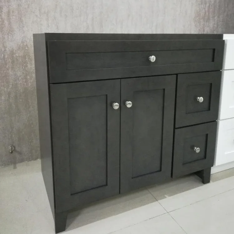 
RTA customized solid wood vanity cabinet and bathroom cabinet 