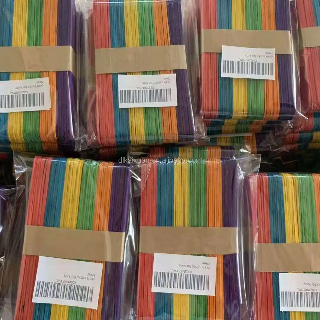 Food Grade Wholesale promotional Children DIY Colorful craft stick