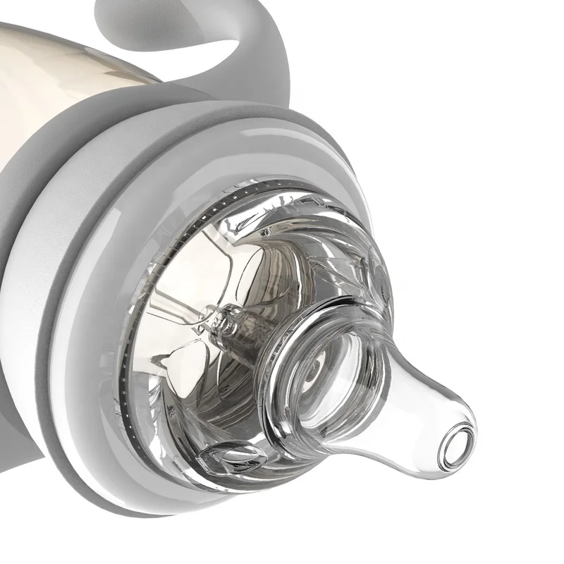 PINKAH free baby bottle 8oz food grade PPSU feeding bottle baby training sippy cup plastic with handle