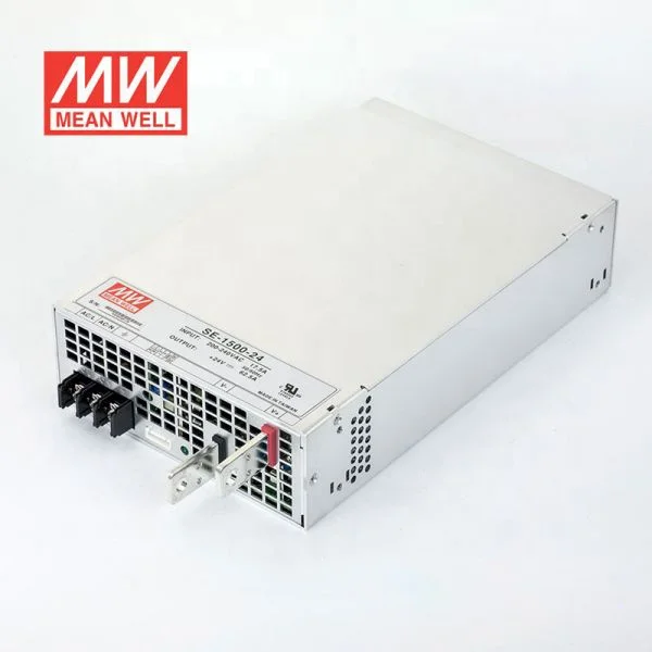 SE-1500-24 AC-DC 1500W 24V Mean well  single power supply low cost 2 years warranty remote sense function