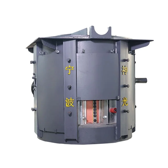SHENGUANG Overseas Installation 0.6t 1.6t Steel Melting Iron Industrial Foundry Machine Stainless Steel Melting Induction Furnac