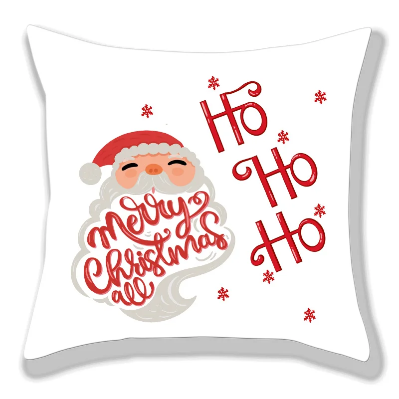 Лидер продаж, рождественские наволочки с цифровым принтом Санта-Клауса для украшения рождественских праздников