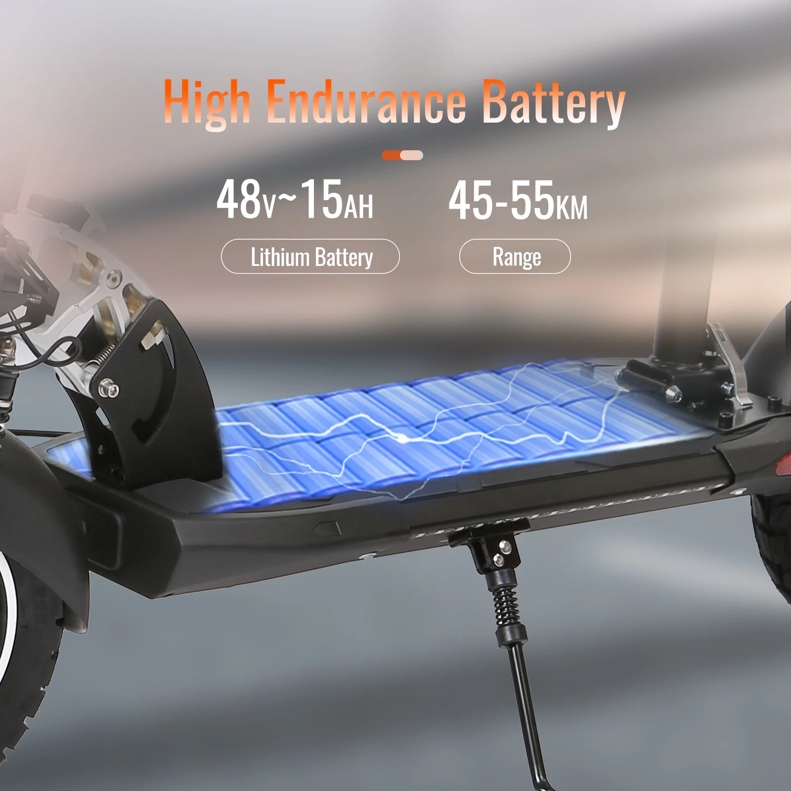 Max Speed 50Km/h Fast Electric Scooter  800W for Adults 48V 15Ah Battery Electric Scooters Off Road Electric Scooter