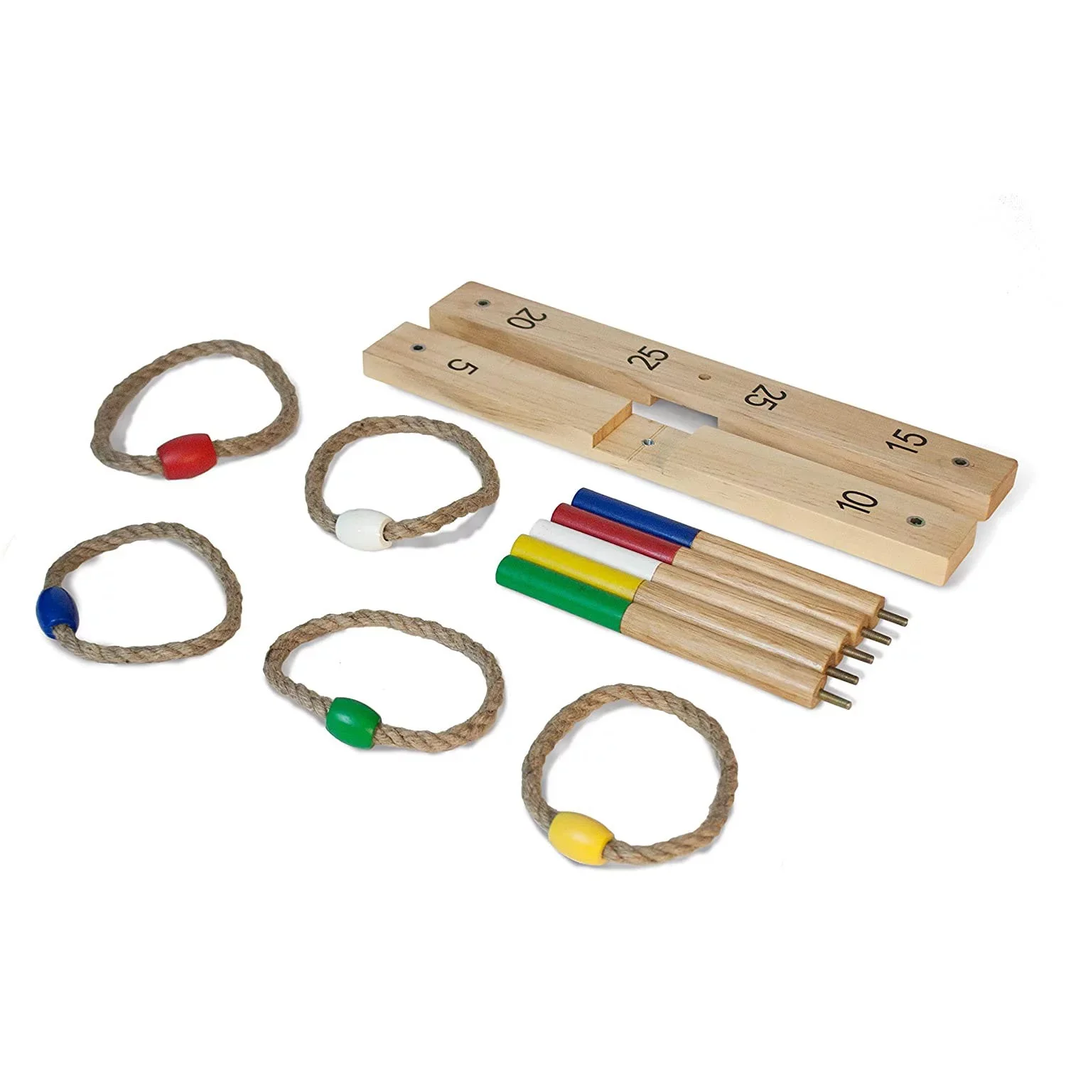 Outdoor Indoor throwing Wooden Ring Toss Yard Game Set For Kids and Adults