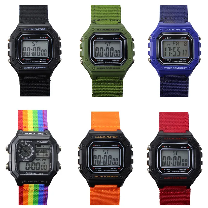 18MM Sports Woven Nylon Soft Breathable Smart Watch Strap For Casio Watch SGW300