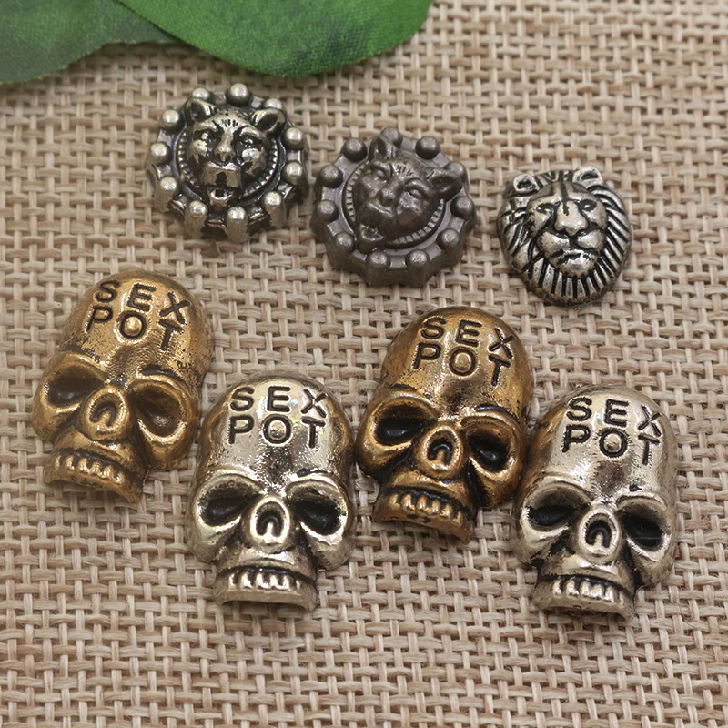 High quality fashion skull pattern alloy metal bag rivet for leather