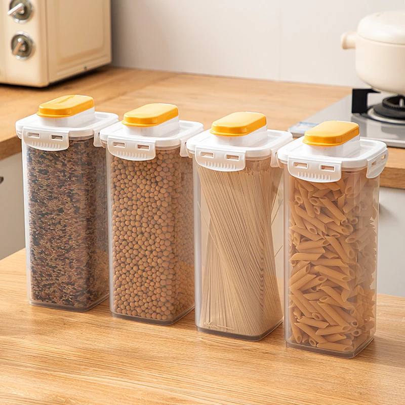 Large-capacity Grain storage can Multifunctional food container for kitchen Plastic waterproof storage box