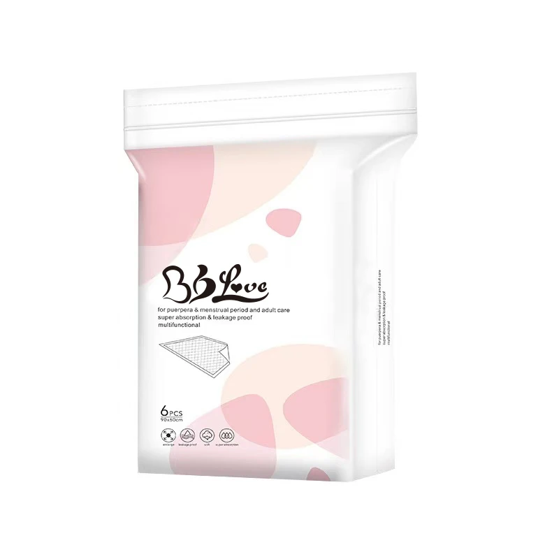 Free Sample 60 x 90 Absorbent Adult Disposable Underpad for Baby Hospital Bed Pad Fluff Pulp Material Similar to Toilet Tissue