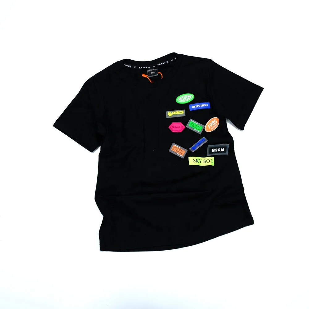 Hot Wholesale Kids Boy Summer Clothes Youth Cotton T-shirt 5-13 Years Shirts