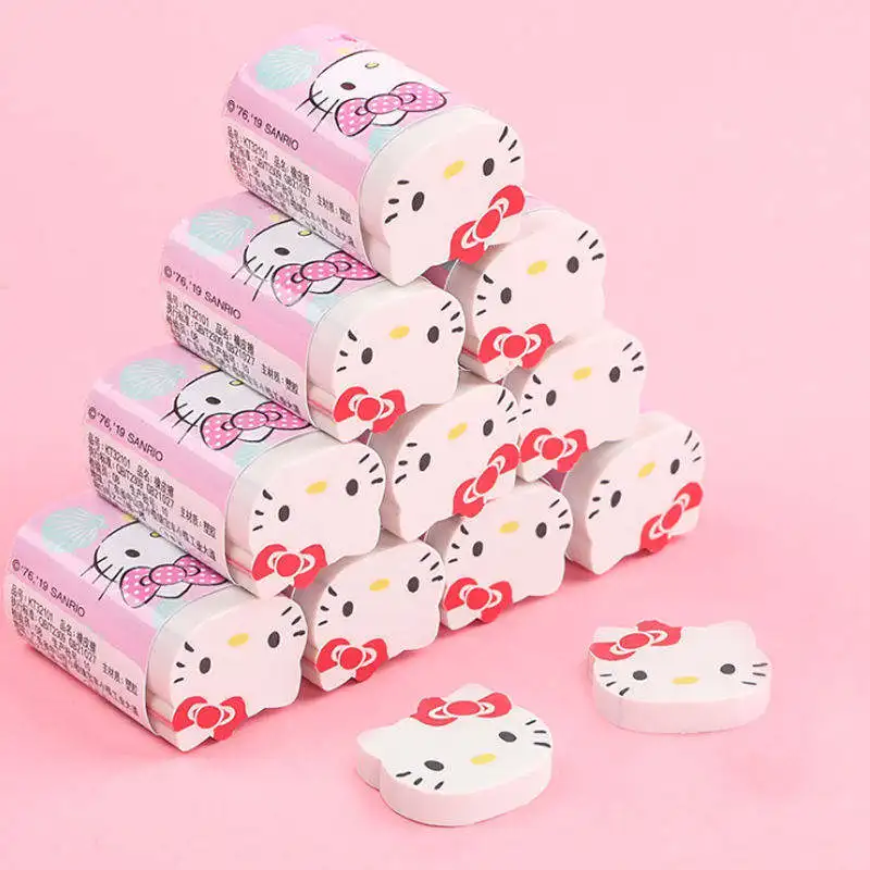 Ластик в форме животного, мультяшный резиновый школьный карандаш, Ластик hello kitty для детей