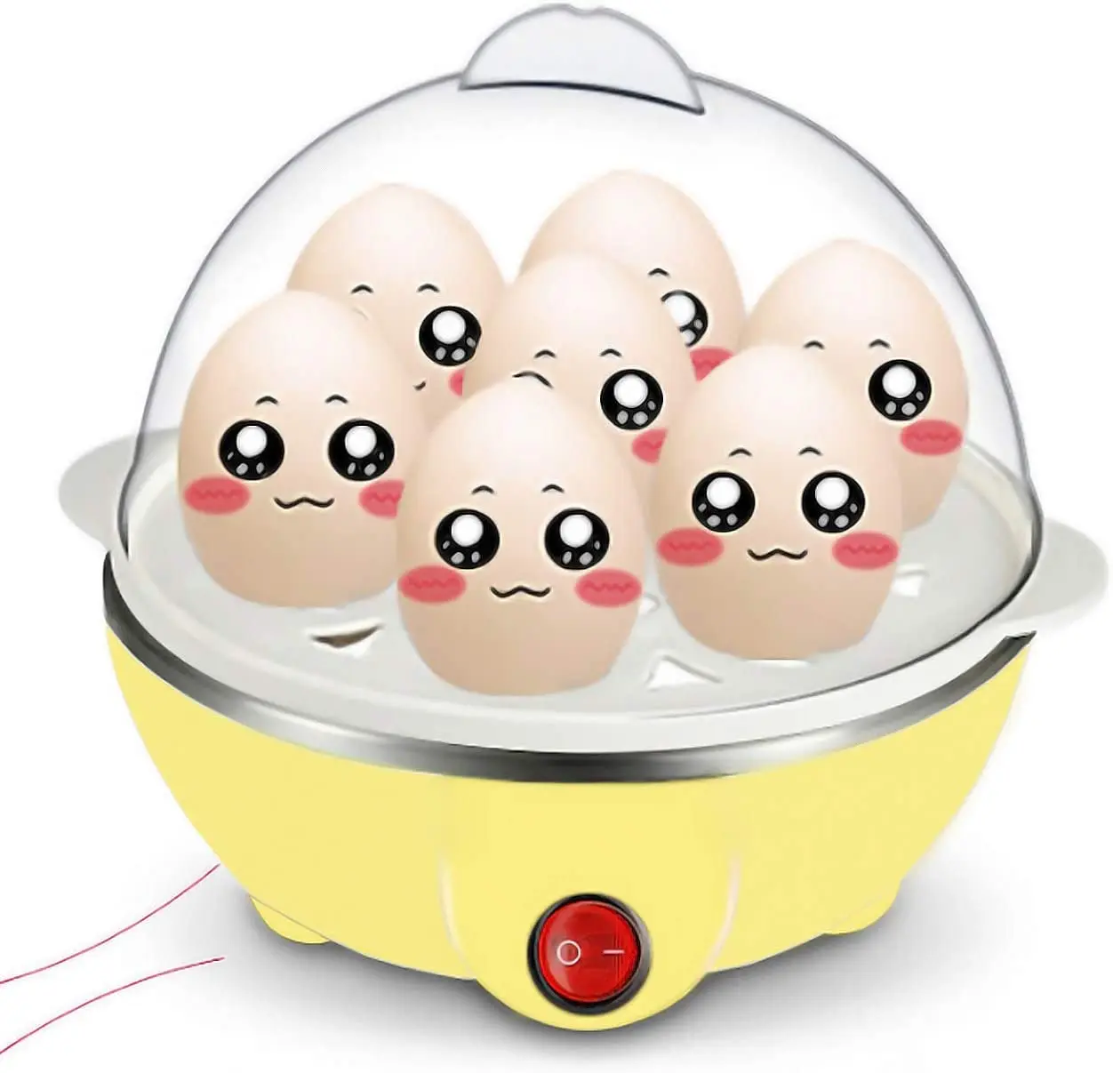 Homeplay Home Appliance Portable Mini Quick Egg-boiler Egg Facial Steamer Cooker Stainless