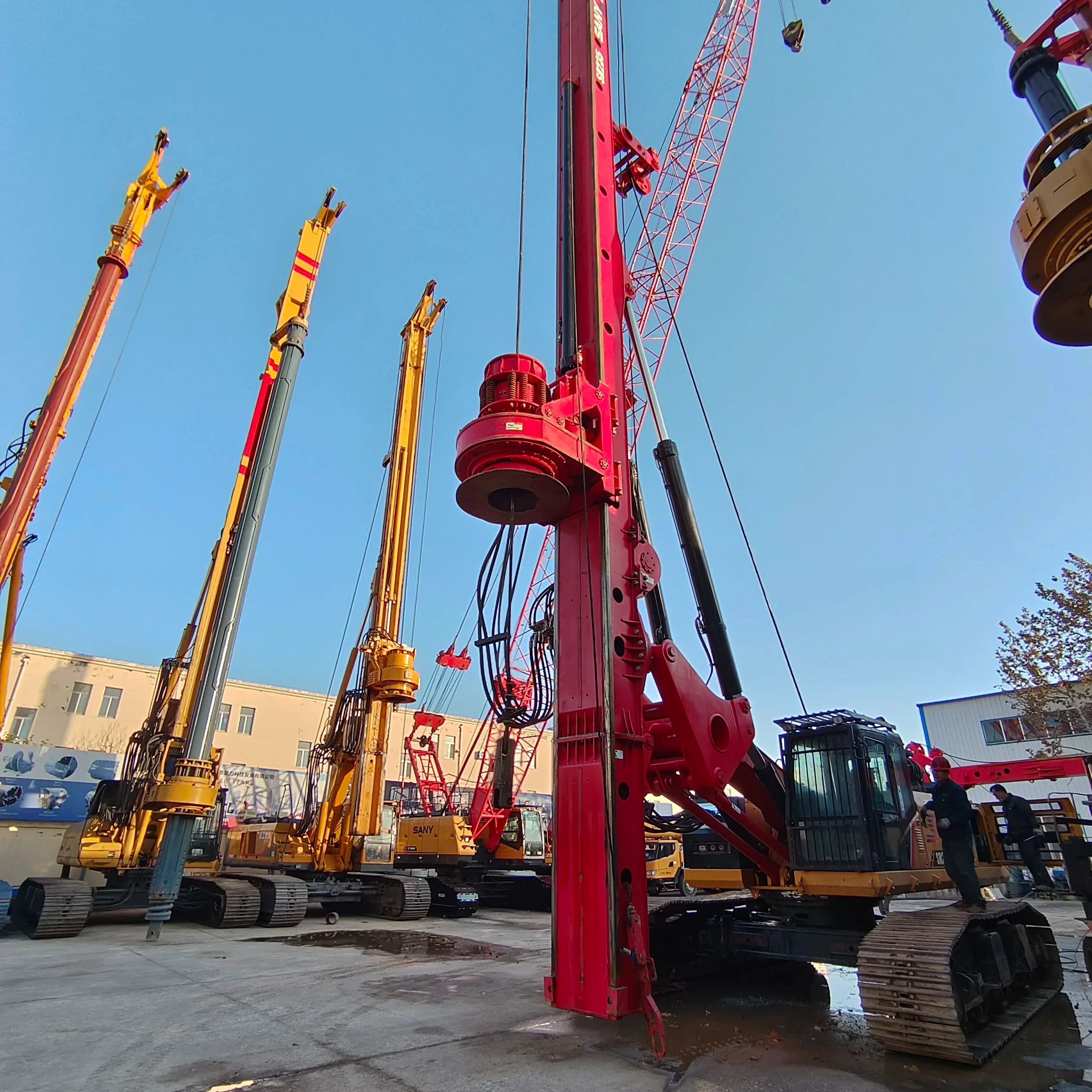 Used Rotary Drilling Rigs SANi SR235 Hydraulic Pile Drilling Rigs